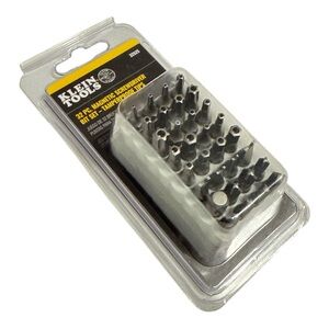 Klein Tools 32-Piece Magnetic Screwdriver Bit Set - Black